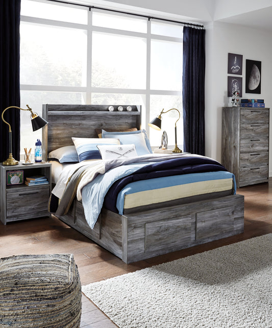 Baystorm Panel Bed With 6 Storage Drawers