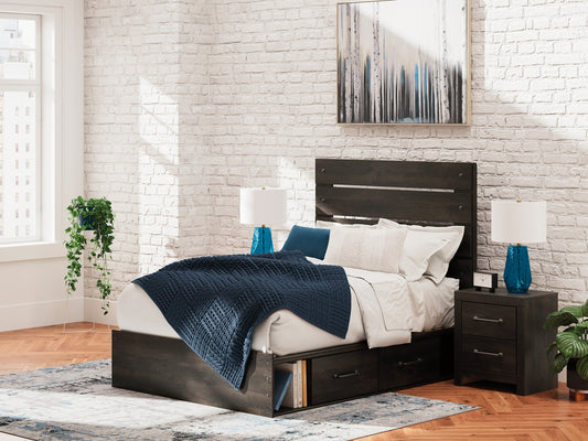 Hollivern Panel Bed With Storage