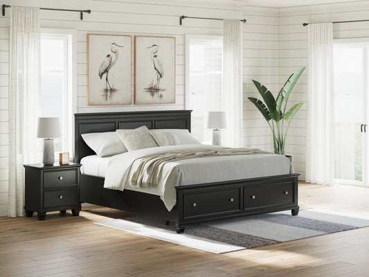 Lanolee California King Panel Storage Bed