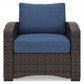 Windglow Outdoor Loveseat and 2 Chairs with Coffee Table