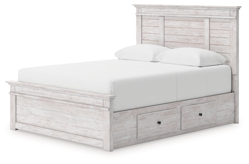 Makidern Queen Panel Storage Bed