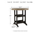 Fairen Trail Round Bar Table w/UMB OPT