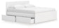 Onita King Panel Platform Bed with 2 Side Storage