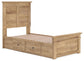 Makidern Twin Panel Storage Bed