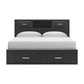 Stabotta King Bookcase Bed with Storage