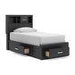 Stabotta Twin Bookcase Storage Bed